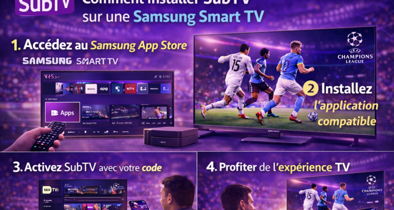 Comment installer SubTV sur une Smart TV Samsung (Guide complet 2026)