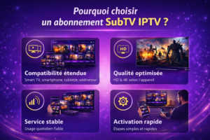 Pourquoi choisir un abonnement SubTV IPTV avec compatibilité multi appareils qualité HD et service TV stable