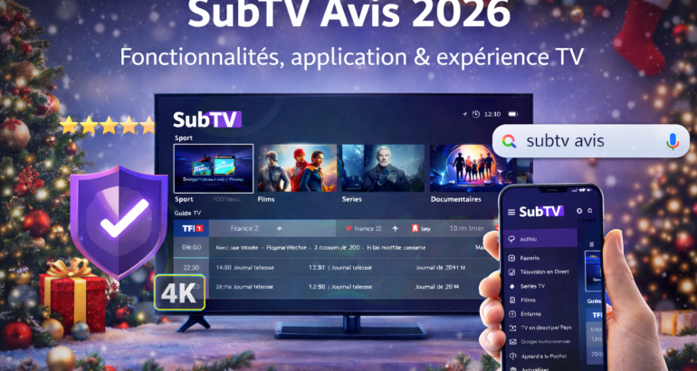 SubTV Avis 2026 : Application, Fonctionnalités & Expérience TV
