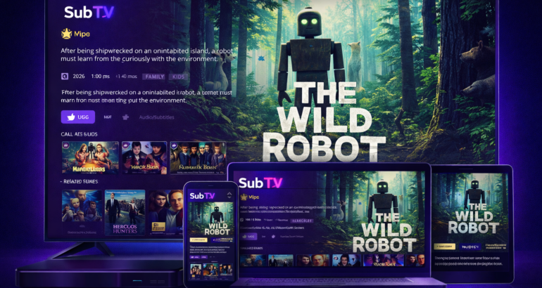 🎬 The Wild Robot : comment regarder le film sur votre TV avec SubTV