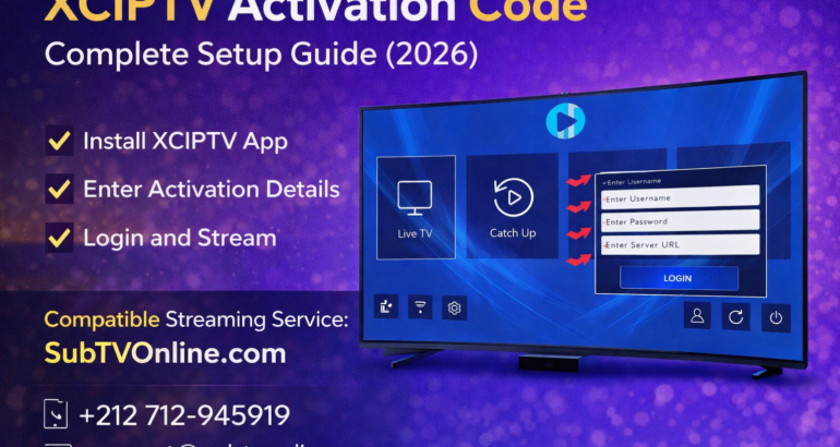 XCIPTV activation code | Subtv Votre accès facile à la meilleure IPTV en France
